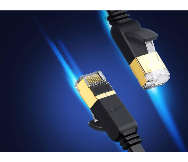 UGREEN Płaski kabel sieciowy NW106 Ethernet RJ45 Cat.7 STP 0.5m cza - 1489208 - zdjęcie 4